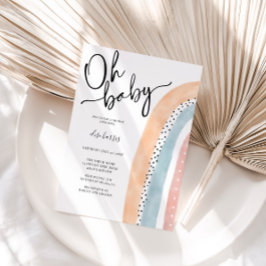 Rainbow Baby Dusche Einladung