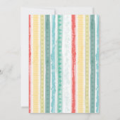 Rainbow Baby Dusche Einladung (Rückseite)