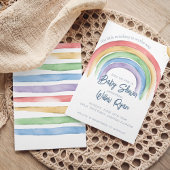 Rainbow Baby Dusche Einladung | Geschlecht