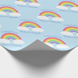 Rainbow Baby Dusche Geschenkpapier