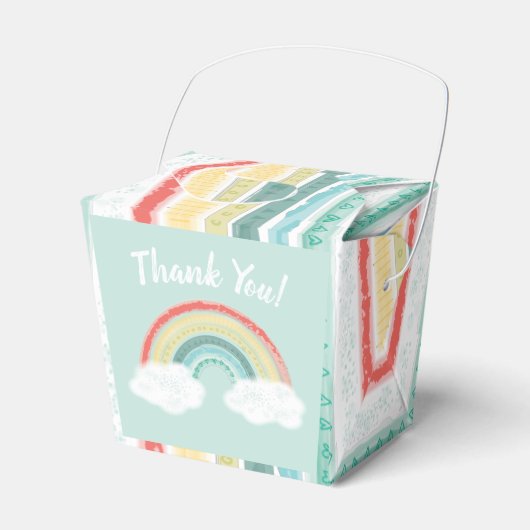 Rainbow Baby Dusche Geschenkschachtel (Vorderseite)