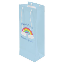 Rainbow Baby Dusche Geschenktüte Für Weinflaschen
