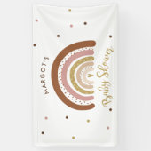 Rainbow Baby Dusche Mute Pastel Rainbow Begrüßung Banner (Vertikal)