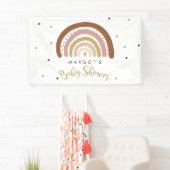 Rainbow Baby Dusche Mute Pastel Rainbow Begrüßung Banner (Insitu)