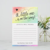 Rainbow-Baby-Dusche, neutrale Beratung für Geschle (Stehend Vorderseite)