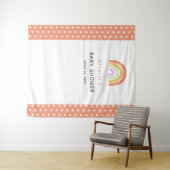 Rainbow Baby Dusche Niedlicher, benutzerdefinierte Wandteppich (Beispiel (Horizontal))