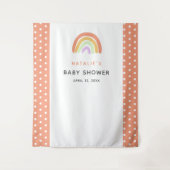 Rainbow Baby Dusche Niedlicher, benutzerdefinierte Wandteppich (Vorderseite)