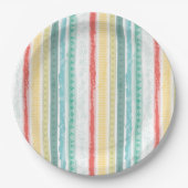 Rainbow Baby Dusche Pappteller (Vorderseite)