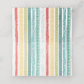 Rainbow Baby Dusche Platzkarte (Innenseite Aufgefaltet)