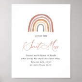 Rainbow Baby Dusche Raten Sie das süße Schlamassel Poster (Vorne)