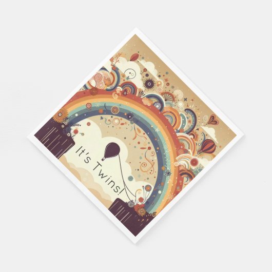 Rainbow Baby Dusche Serviette (Ecke)