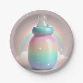 Rainbow Baby Dusche Teller