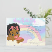 Rainbow Baby Einladung (Stehend Vorderseite)