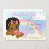 Rainbow Baby Einladung (Vorne/Hinten)