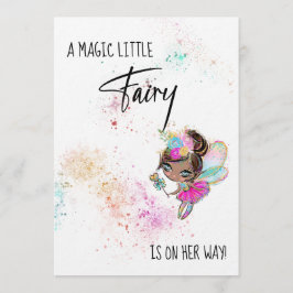 *~* Rainbow Baby Fairy Magic Shower Einladung