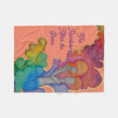 Rainbow Baby Fleece Blanket (Vorderseite (Horizontal))