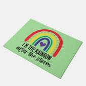 Rainbow Baby Fußmatte (Schrägansicht)