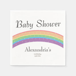 Rainbow Baby Girl oder Junge Baby Dusche Party Serviette