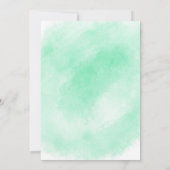 Rainbow Baby (grün) Einladung (Rückseite)