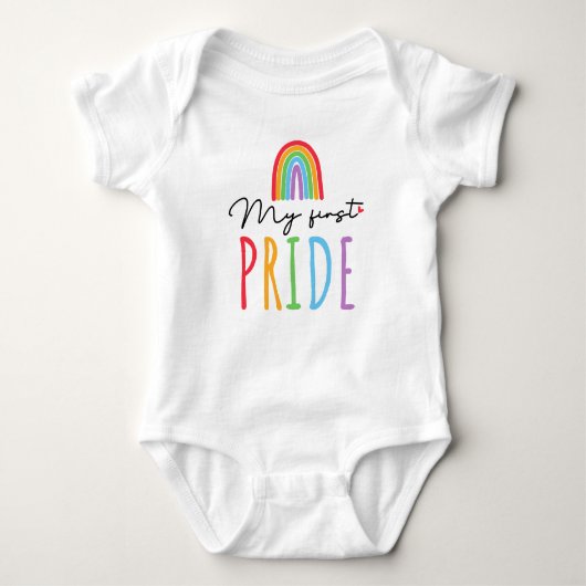 Rainbow Baby: Mein erster Stolz Bodysuit Baby Strampler (Vorderseite)