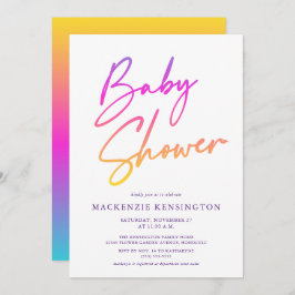 Rainbow Baby | Miracle Baby | Script Baby Dusche Einladung