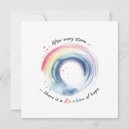 Rainbow Baby Miracle Card Dankeskarte