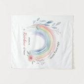 Rainbow Baby Miracle Foto Hintergrund Wandteppich (Vorderseite (Horizontal))