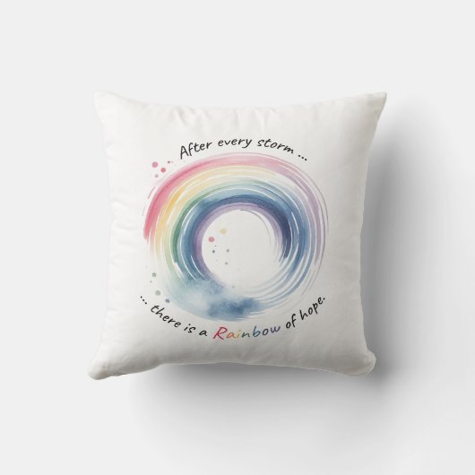 Rainbow Baby Miracle Kissen (Rückseite)