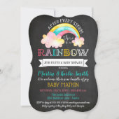 Rainbow Baby nach der Storm Baby Dusche Einladung (Vorderseite)