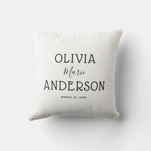 Rainbow Baby Name Kissen (Rückseite)