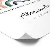 Rainbow Baby - Personalisiertes Regenbogen Printwe Poster (Ecke)