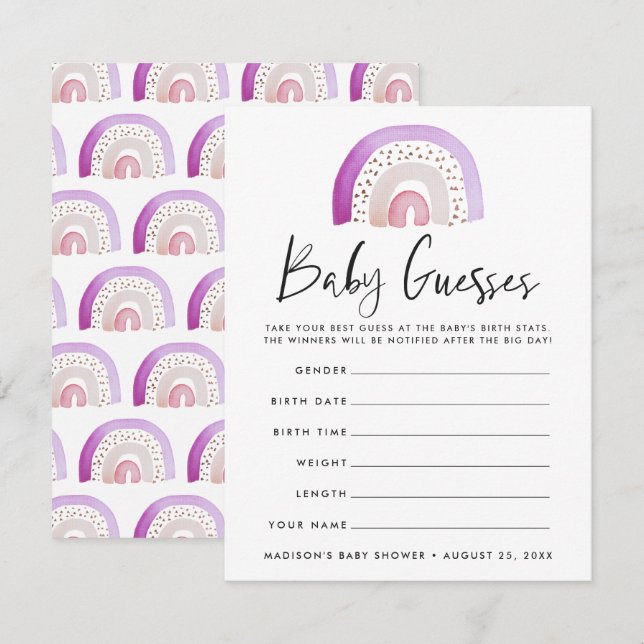 Rainbow Baby Shoessing Game (Vorne/Hinten)