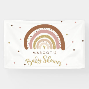 Rainbow Baby Shooter Mute Pastel Rainbow Willkomme Banner