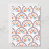 Rainbow Baby Shooter per Post Einladung (Rückseite)