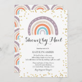 Rainbow Baby Shooter per Post Einladung (Vorne/Hinten)