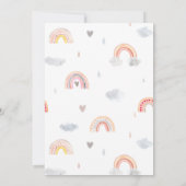 Rainbow Baby Showeinladung Einladung (Rückseite)