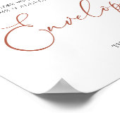 Rainbow Baby Shower Address Envelope Sign Poster (Ecke)