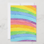 Rainbow Baby Shower Einladung (Rückseite)