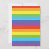 Rainbow Baby Shower Einladung (Rückseite)