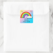 Rainbow Baby Shower Fevor Aufkleber (Tasche)