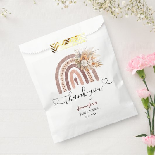 Rainbow Baby Shower Gender Neutral Boho Geschenktütchen (Versiegelt)