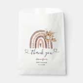 Rainbow Baby Shower Gender Neutral Boho Geschenktütchen (Vorderseite)