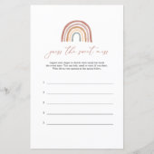 Rainbow Baby Shower rät das Baby Sweet Mess Game (Vorderseite)