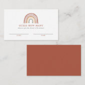 Rainbow Baby Shower schätzt wie viele Karten (Vorne/Hinten)