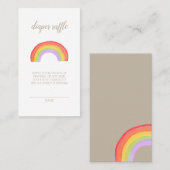 Rainbow Baby Shower Windschutzscheibe Visitenkarte (Vorne/Hinten)
