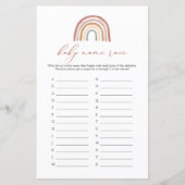 Rainbow Baby Showname Race Game (Vorderseite)