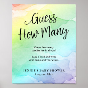 Rainbow Baby Showroom schätzt die Anzahl der Spiel Poster