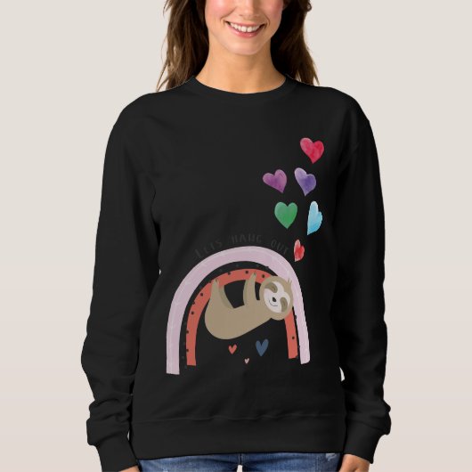 Rainbow Baby Sloth Sweatshirt (Vorderseite)