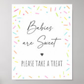 Rainbow Baby Sprinkle Leckerei Zeichen Poster (Vorne)