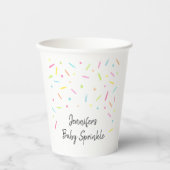 Rainbow Baby Sprinkle Pappbecher (Vorderseite)